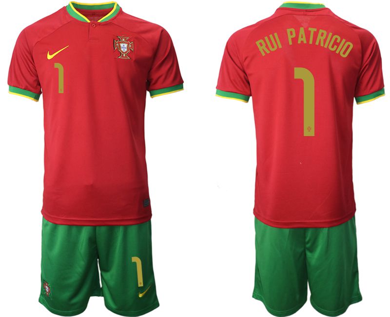 Men 2022 World Cup National Team Portugal home red 1 Soccer Jersey